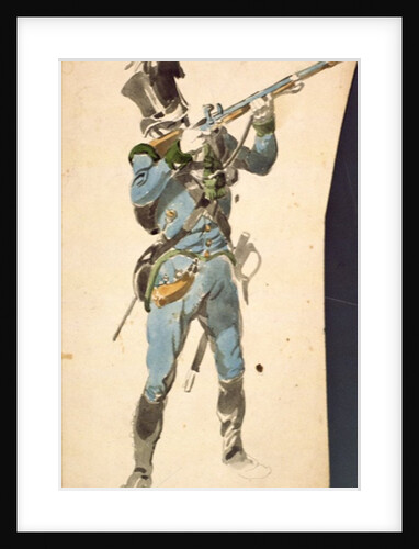 A Rifleman of the Austrian Jaegers, the Prestige Corp of a National Elite, 1835 by Johan Baptiste Heinefetter