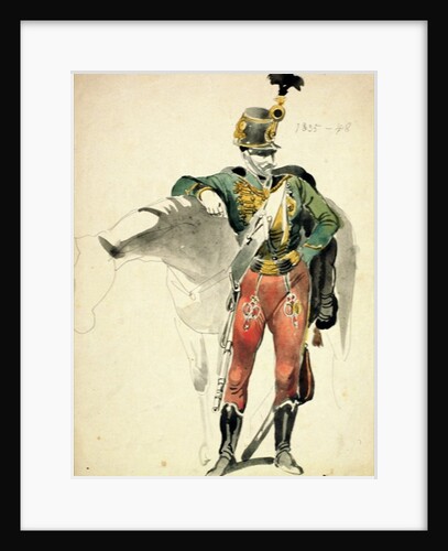 A Hussar of the 9th Regiment, Light Cavalry dress, 1835-48 by Johan Baptiste Heinefetter