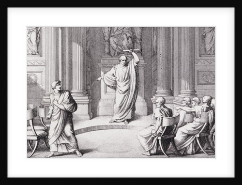 Cicero Denouncing Catiline, 1849 by C.C Perkins