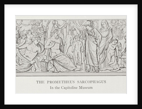 The Prometheus Sarcophagus, after the original in the Capitoline Museum by English School