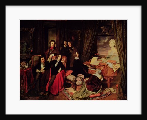 Liszt at the Piano, 1840 by Josef Danhauser