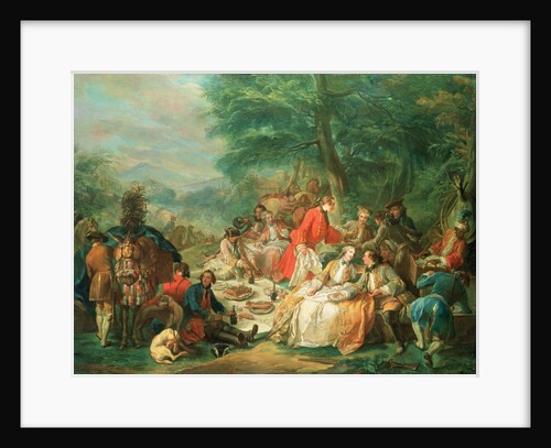 La Chasse, 18th century by Charles-Amedee-Philippe van Loo