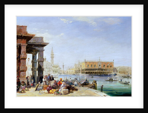 The Doge's Palace from Santa Maria della Salute, 19th century by Edward Pritchett