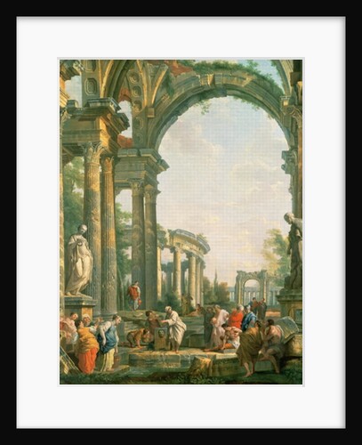 Classical ruins, 18th century by Giovanni Paolo Pannini or Panini