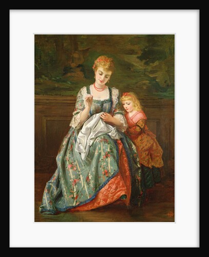 The Sewing Lesson by Edward Charles Barnes