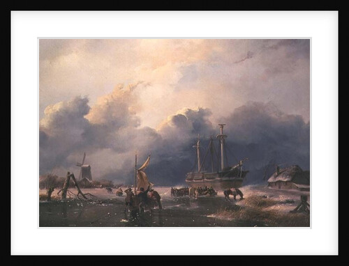 Winter Scene by Andreas Schelfhout