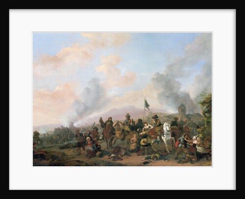 The Sacking of a Village by Philips Wouwermans or Wouwerman
