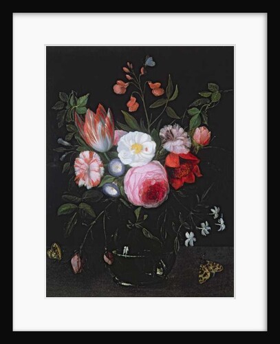 Spring Flowers in a glass vase, 17th century by Jan van the Elder Kessel