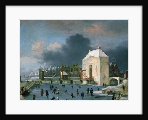 Town gate at Leiden by Anthonie Beerstraten