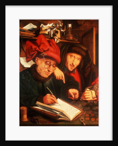 The Money Lenders, after Massys by Jan Anthonisz. van Ravesteyn