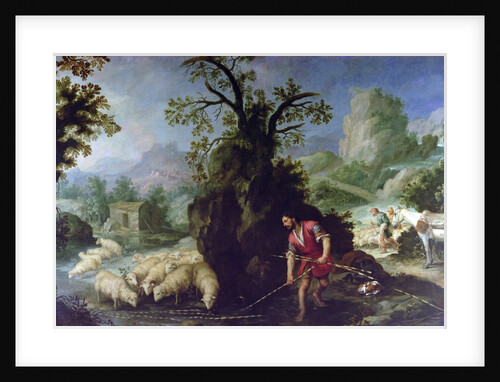 Jacob Setting the Peeled Rods before the Flocks of Laban by Bartolome Esteban Murillo