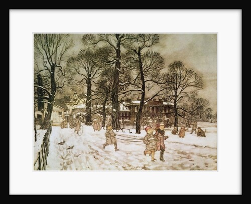 Winter in Kensington Gardens by Arthur Rackham