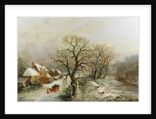 The Holly Cart, 19th century by William Oliver Stone