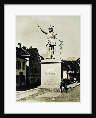 Statue of William Tell, c.1860-90 by Richard Kissling