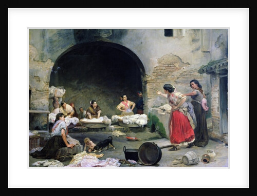Washerwomen Disputing, 1871 by Jimenes Jose Aranda
