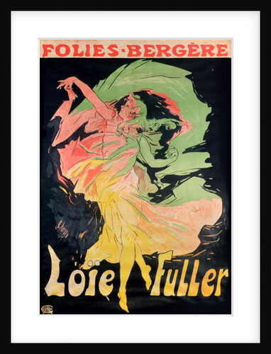 Folies Bergere: Loie Fuller, France, 1897 by Jules Cheret