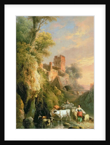 Spanish landscape by Manuel Barron y Carrillo
