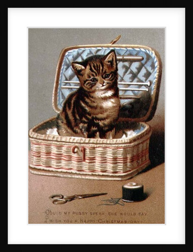 Pussy in the Workbasket by English School