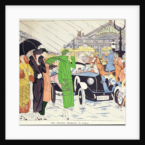 The Traffic Problem in Paris from Art-Gout-Beaute, January 1924 by French School
