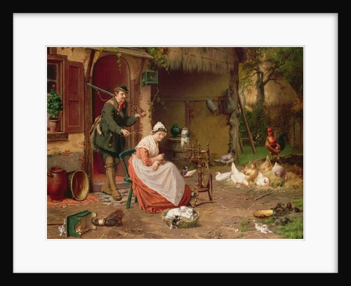 Farmyard Scene, 19th century by Jan David Cole