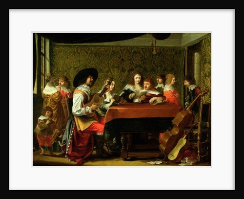 Interior with Musicians and Singers by Laurentius de Neter