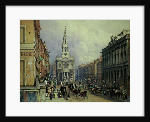 St. Mary le Strand, 1836 by George Sidney Shepherd