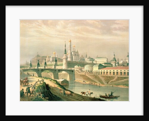 View of the Moscow Kremlin, 1830 by Paul Marie (after) Roussel