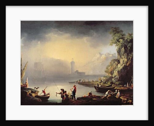 Harbour Scene by La Croix de Marseilles