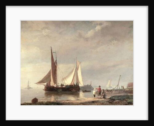 Harbour Scene by Johannes Hermann Barend Koekkoek