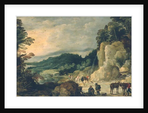 Mountain Landscape by Joos or Josse de The Younger Momper