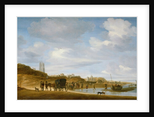 The Beach at Egmond-an-Zee by Salomon van Ruisdael or Ruysdael