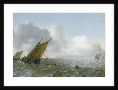 Shipping Offshore in a breeze, 17th century by Jan Porcellis