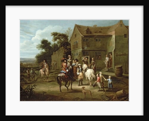 Prince William of Orange with Huntsmen by Gillis van Tilborgh