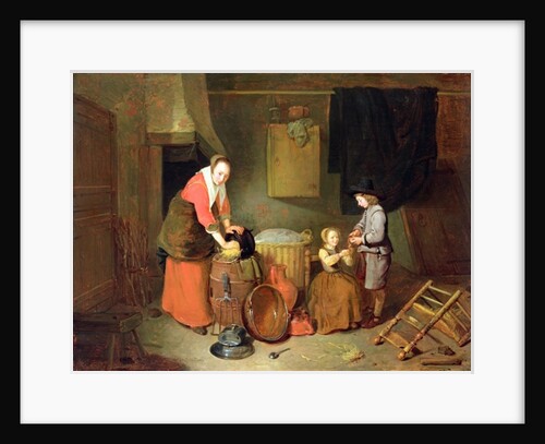 A Kitchen Interior, 17th century by Quiringh Gerritsz. van Brekelenkam