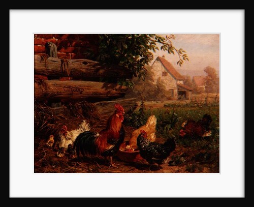Farmyard Chickens by Carl Jutz
