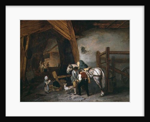 At the Blacksmith's by Jacques Albert Senave