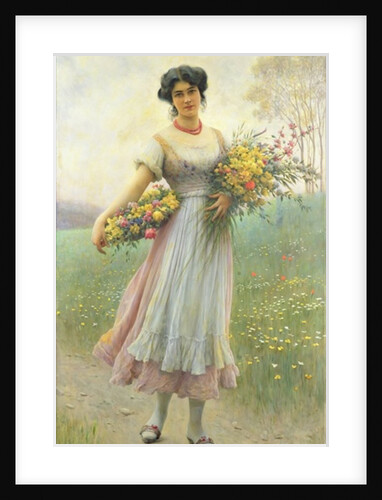 Spring Flowers by Eugen von Blaas