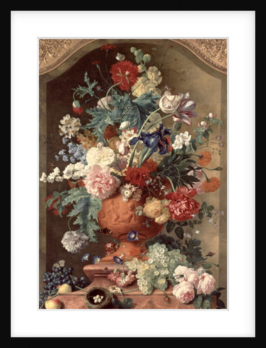 Flowers in a Terracotta Vase, 1736 by Jan van Huysum