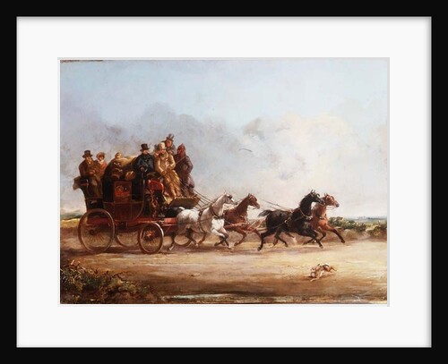 Mr. Charles Higgins' Coach and Four by William Snr. Shayer