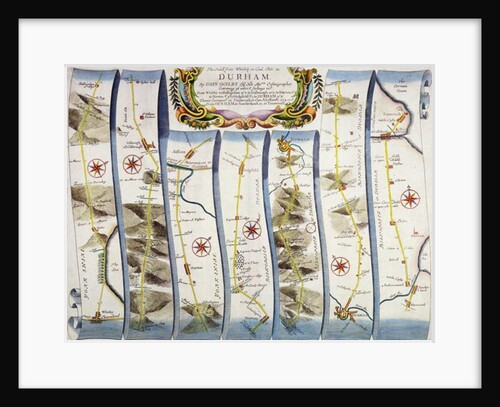 Road from Whitby to Durham by John Ogilby