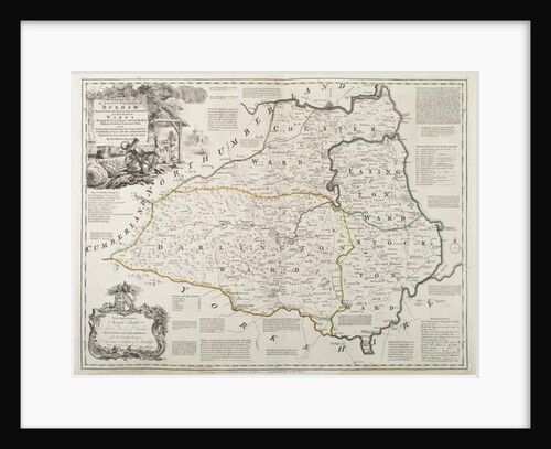 Map of Durham, 1777 by Thomas Kitchin