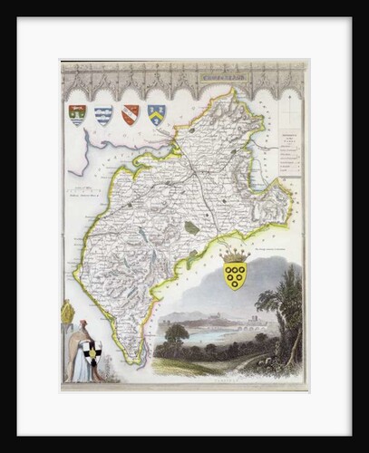 Map of Cumberland by Thomas Moule