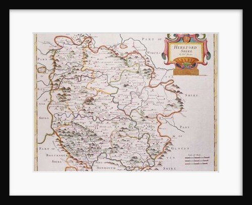 Map of Herefordshire, 1695 by Robert Morden