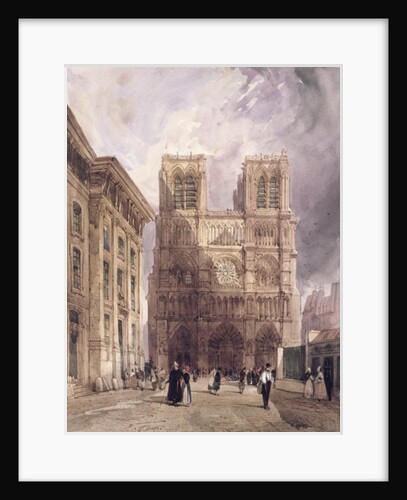 The Cathedral of Notre Dame, Paris, 1836 by Thomas Shotter Boys