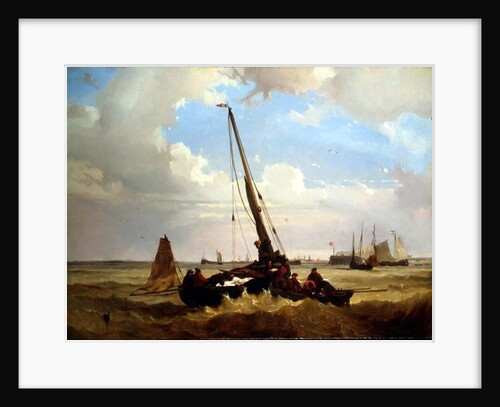Fishing vessels off Calais by Alexandre T. Francia