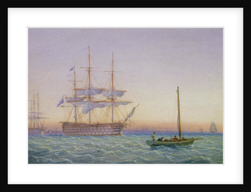 H.M. Frigates at Anchor by John and William Joy