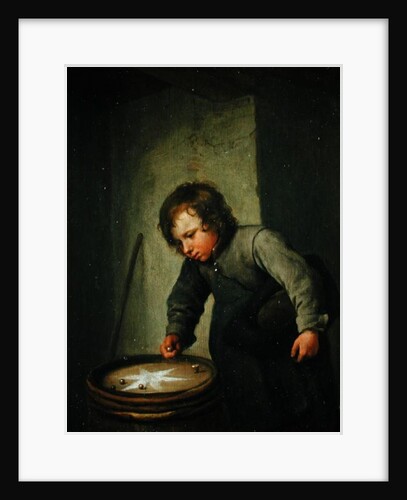 Boy Playing with Marbles by Jan Havicksz. Steen