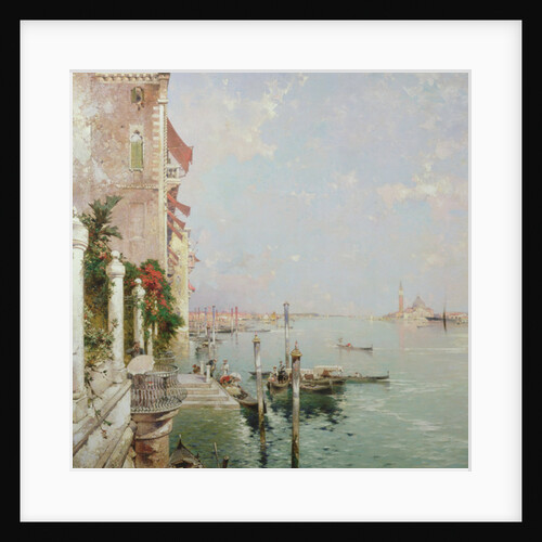 Venice: View from the Zattere with San Giorgio Maggiore in the Distance by Franz Richard Unterberger