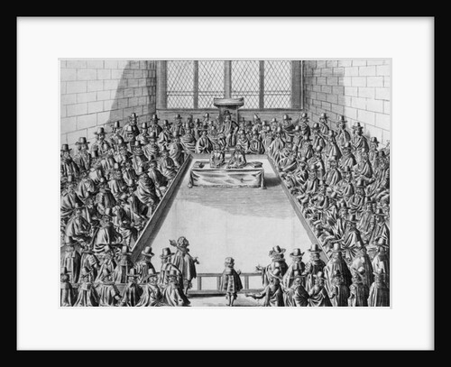 Parliament during the Commonwealth, 1650 by French School