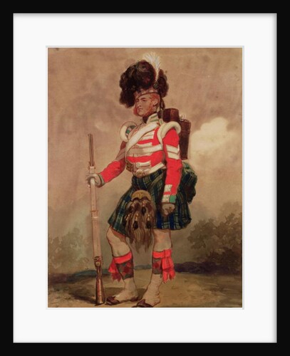 A Soldier of the 79th Highlanders at Chobham Camp in 1853 by Eugene-Louis Lami